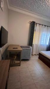TV a/nebo společenská místnost v ubytování Streamlive Hotel and Spa