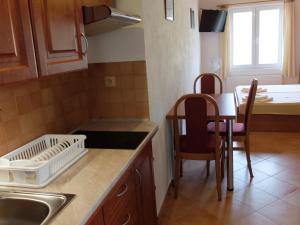 Kuchyň nebo kuchyňský kout v ubytování Apartments Sunce