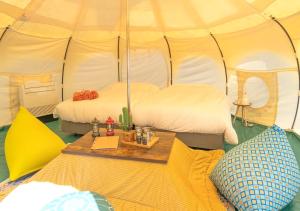 TACO GLAMPにあるベッド