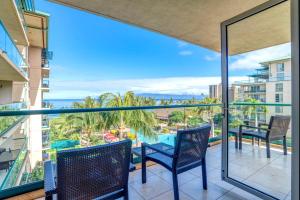 Balkón nebo terasa v ubytování KBM Resorts FREE CAR Honua Kai Hokulani Ocean view 2-Bedroom Condo Recently Remodeled HKH-409