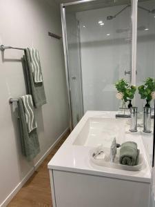 MEPLE, Tiny Home, Pets, Walk2Food, WiFi, Bfast, Private, Serene的一间浴室
