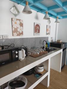 Kjøkken eller kjøkkenkrok på Seaview Home Samet