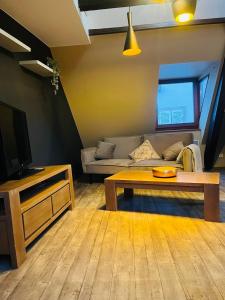 TV a/nebo společenská místnost v ubytování Appartement Cosy de 2 à 4 pers