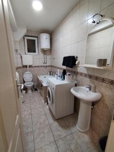 Koupelna v ubytování Apartman Gajić