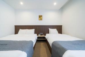 Postel nebo postele na pokoji v ubytování Davin Hotel