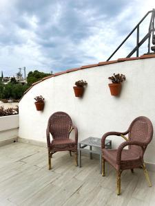 Hotel & Restaurant Figueres Parc的阳台或露台
