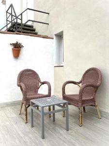 Hotel & Restaurant Figueres Parc的休息区