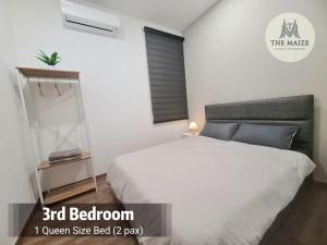 a white bedroom with a bed and a window at The Cove Hillside Residence Ipoh-Nature On Earth in Ipoh +27 photos