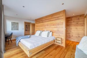 Krevet ili kreveti u jedinici u okviru objekta Chalet La Vue, Les Crettaux - Nendaz
