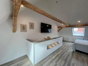 TV a/nebo společenská místnost v ubytování Charming Retreats Hasselfelde