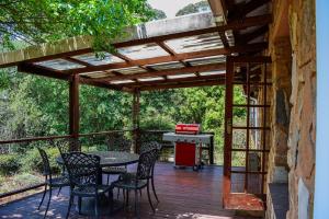 Balkón nebo terasa v ubytování Crane Cottage