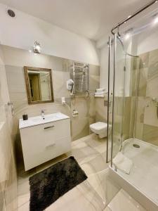 Łazienka w obiekcie Apartamenty Molus na Rynku Staromiejskim