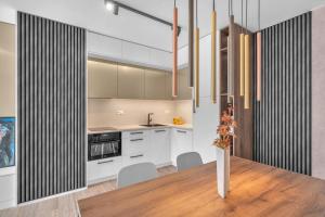 Kuchyň nebo kuchyňský kout v ubytování Apartment VIVA TEBA Vrchlabí