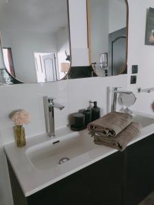 Koupelna v ubytování La Suite 27, proche gare et centre ville