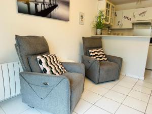 Posezení v ubytování Superbe appartement En baie de Somme + 15 fotografií