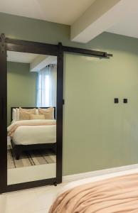 เตียงในห้องที่ Novabyzen