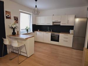 Køkken eller tekøkken på Apartament Malta & basen ,kort tenisowy w cenie