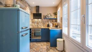Η κουζίνα ή μικρή κουζίνα στο Chic apartment in Girona center