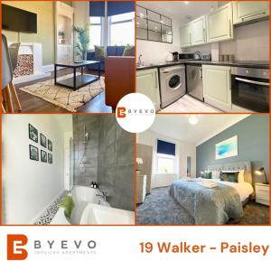 Η κουζίνα ή μικρή κουζίνα στο ByEvo 19 Walker - Close to GLA - Perfect Getaway or Working away from Home