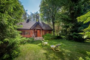 Vonkajšia záhrada v ubytovaní Dom na Podlasiu