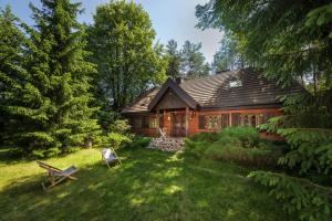 Vonkajšia záhrada v ubytovaní Dom na Podlasiu