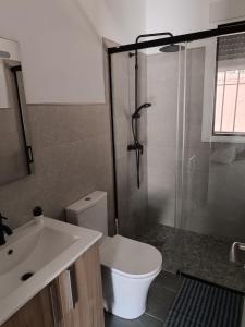 Koupelna v ubytování casas del monte 1