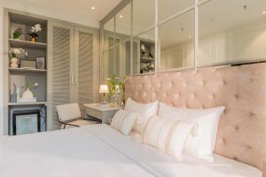 Voodi või voodid majutusasutuse Keypad Hotel - Nhân Hòa toas