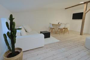 Μια τηλεόραση ή/και κέντρο ψυχαγωγίας στο Hanse Villa - Dachloft Königsberg - niedrige Decken