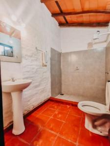 Koupelna v ubytování Posada San Miguel