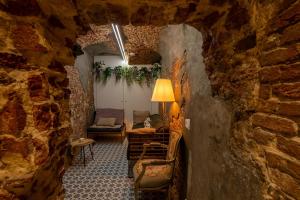 Χώρος καθιστικού στο De Moriaan Antwerp Historic Center