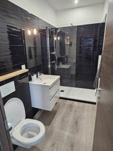 Phòng tắm tại Belle Maison Loft patio jacuzzi clim Tours +14 ảnh