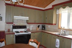 Kuchyň nebo kuchyňský kout v ubytování Chalet Esmeralda