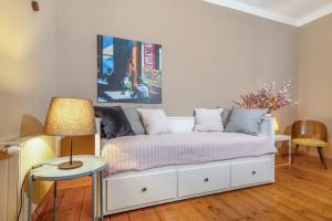 Ένα ή περισσότερα κρεβάτια σε δωμάτιο στο Gartenblick - Netflix - Free Parking - Waschmaschine - Zentral - Villa