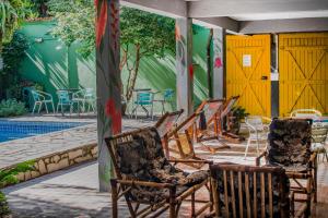 Bazén v ubytování Hostel Morada do sol Paraty nebo v jeho okolí
