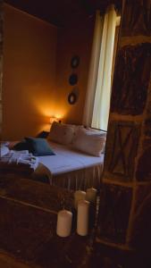 Postel nebo postele na pokoji v ubytování Villa Anthemida Chania