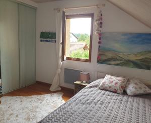 Postel nebo postele na pokoji v ubytování Nature & bien-être - À l'étage avec 2 chambres