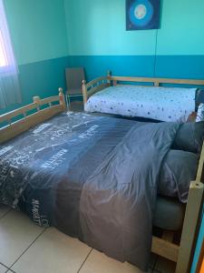 Postel nebo postele na pokoji v ubytování Les Hibiscus
