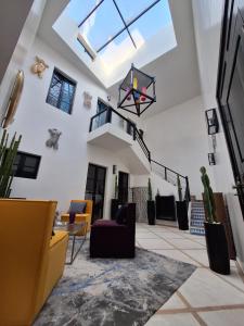 Posezení v ubytování Riad Dar Augusta