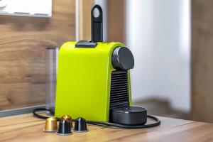 Set per la preparazione di tè e caffè presso Apartmány Lošov