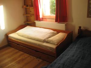 Postel nebo postele na pokoji v ubytování Apartment mit Sauna
