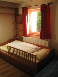 Postel nebo postele na pokoji v ubytování Apartment mit Sauna