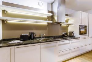 Kuchnia lub aneks kuchenny w obiekcie Bolodges Apartments by Alpin Rentals