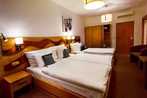 Postel nebo postele na pokoji v ubytování Danubia Gate Hotel