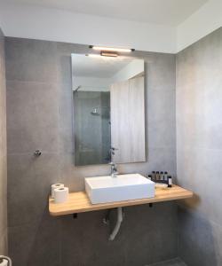 Koupelna v ubytování Stefania Hotel
