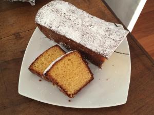 a piece of cake on a plate on a table at Antico Borgo in San Daniele del Friuli