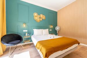 Cama ou camas em um quarto em Goa Square by Lisbon with Sintra