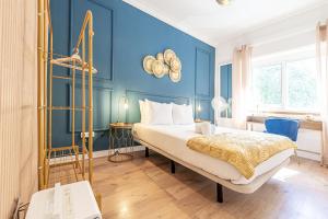 Cama ou camas em um quarto em Goa Square by Lisbon with Sintra