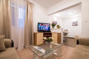 TV a/nebo společenská místnost v ubytování Apartments J&J