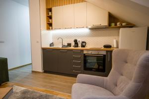 Kuchyň nebo kuchyňský kout v ubytování TOP VIEW apartment 40