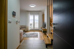 Postel nebo postele na pokoji v ubytování TOP VIEW apartment 44